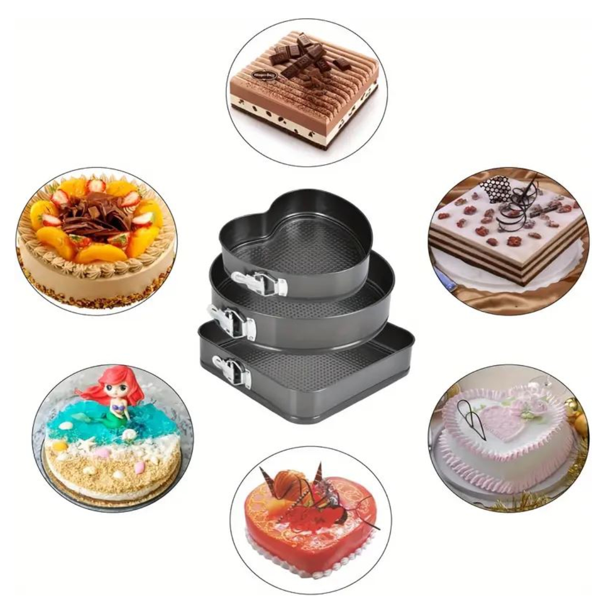 Miniatura 3 de Molde Para Pasteles Desmontable combox3